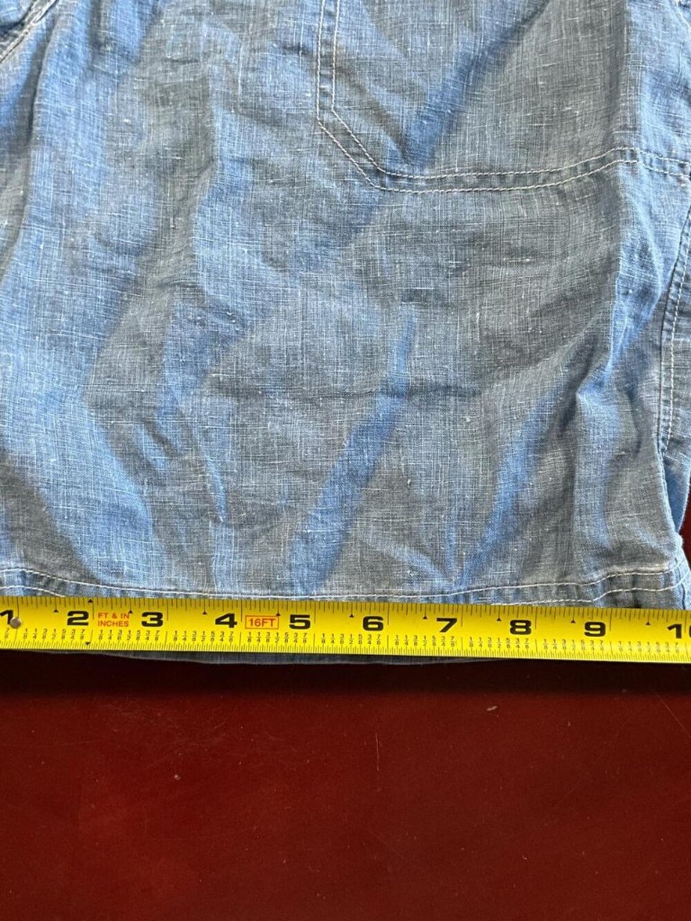 Tommy Bahama Light Blue Chambray Bermuda Shorts - Picture 5 of 8